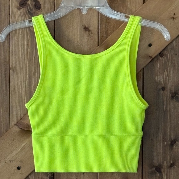 lululemon athletica Tops - Women's Lululemon Power Pivot Tank Top Rib in Highlighter Yellow | Size 4